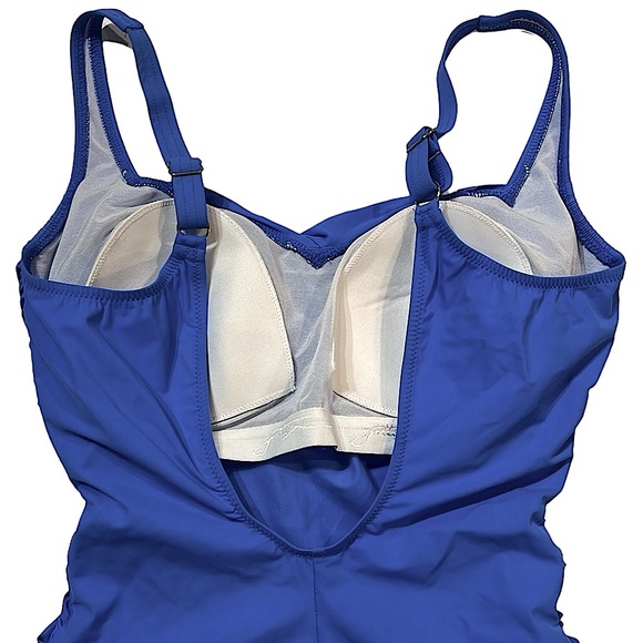 NWOT Gottex Lattice V-Neck Surplice One Piece - Picture 8 of 13